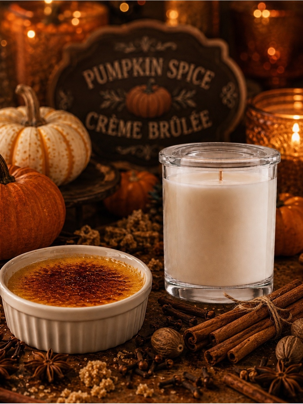 Pumpkin Spice Creme Brûlée Scented Candle